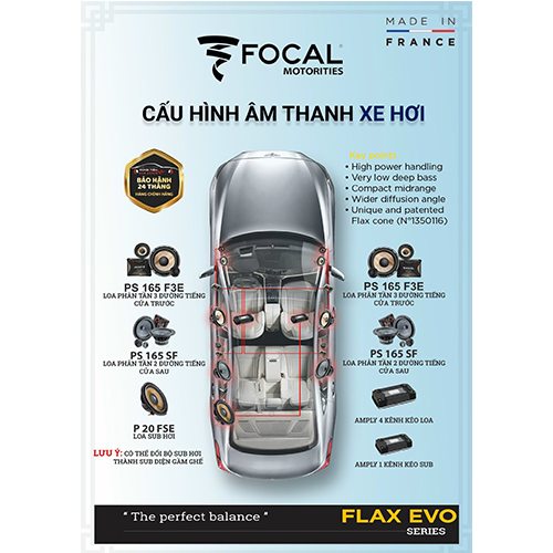 combo 2 am thanh xe hoi focal flax evo