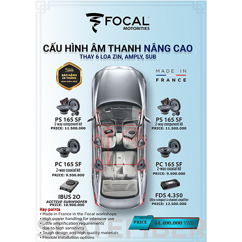 combo am thanh xe hoi focal nang cao thay 6loa 44tr4